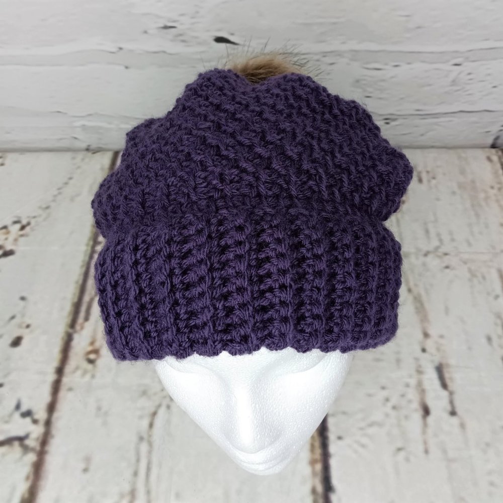 Duncan Street Designs Back in Brugge Handcrafted Slouchy Hat - Picture 2 of 6